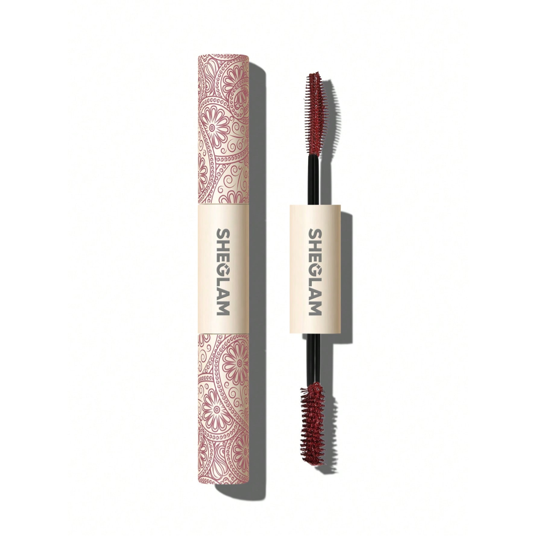 ریمل دو سر ضدآب شیگلم رنگ شرابی BURGUNDY